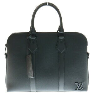 Louis Vuitton LV Aerogramme Take Off Briefcase Handbag Shoulder Bag Black